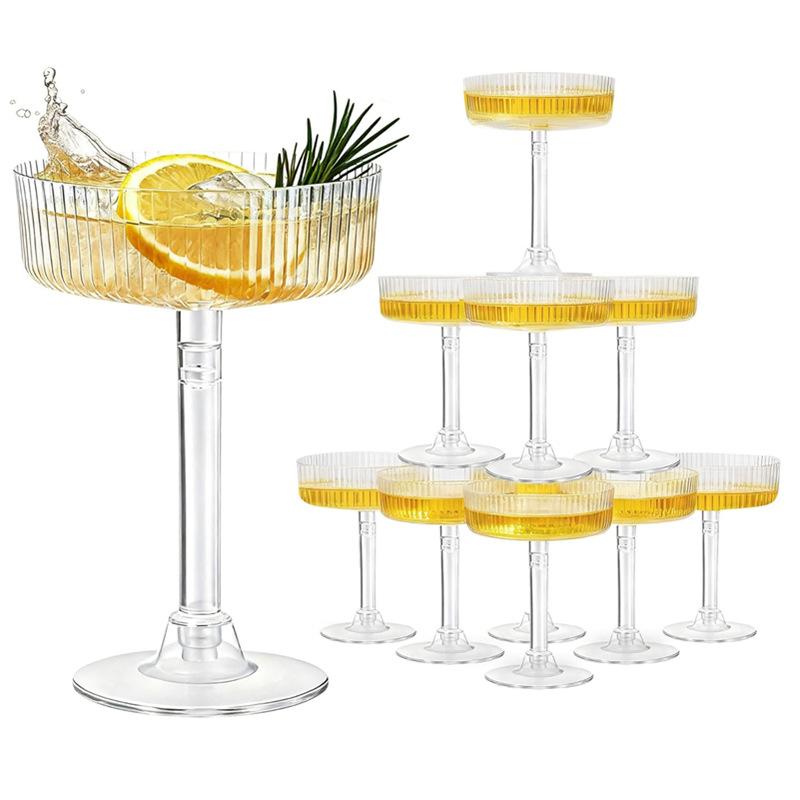 Home Bar Supplies - Прозрачные пластиковые стаканчики для десертов и