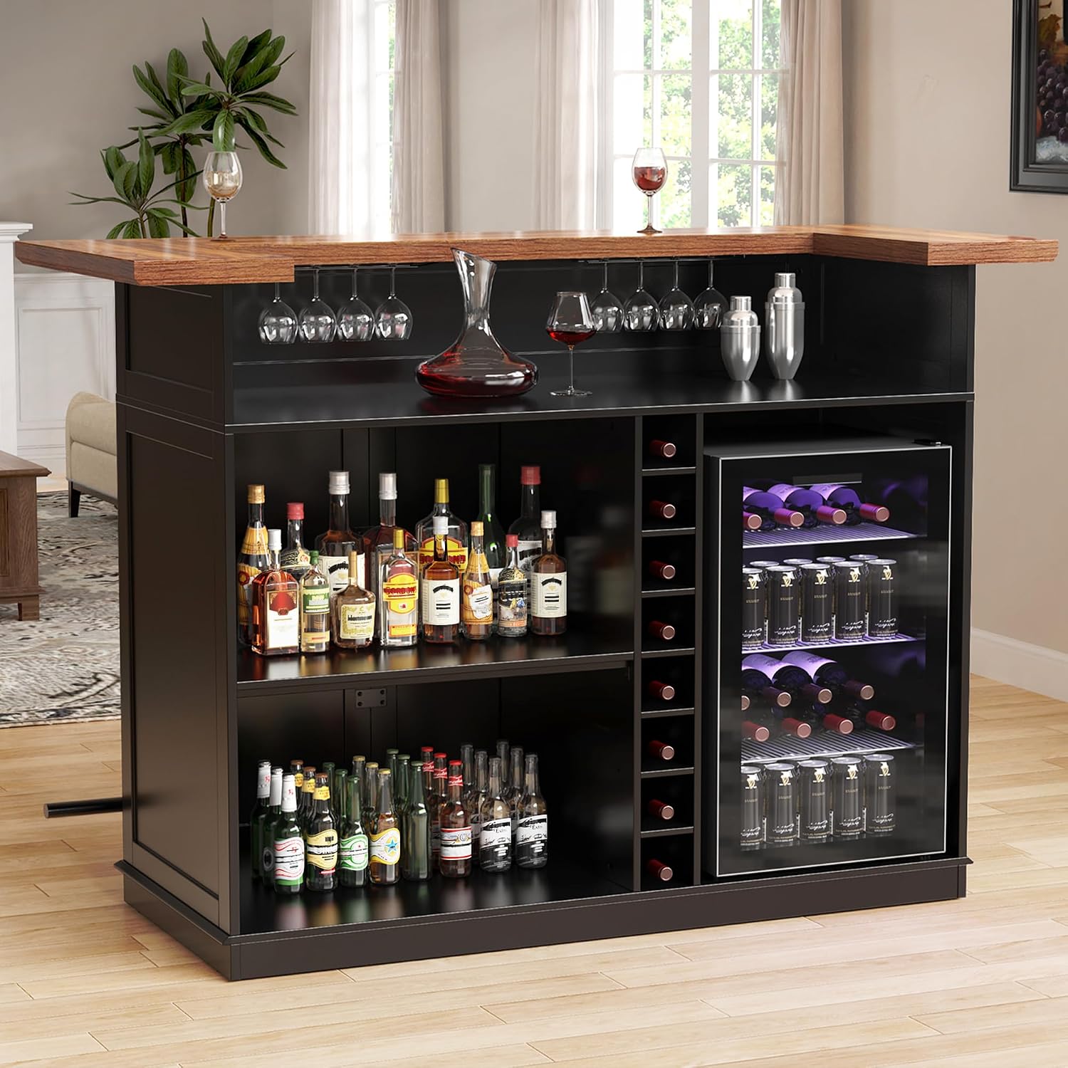 Home Bar And Fridge - Барный шкаф U-образной формы с местом