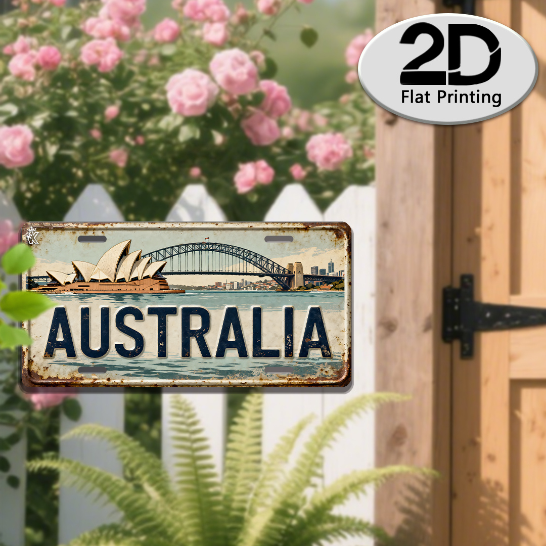 Home Bar Sydney - Металлическая табличка с номерным знаком Австралии