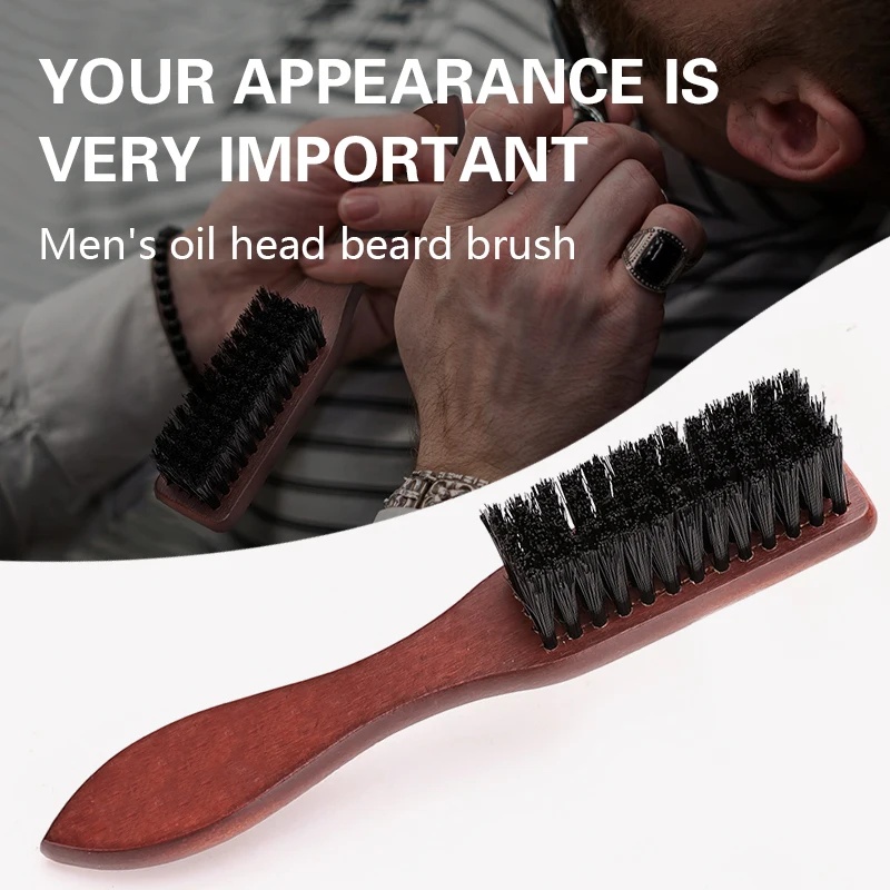 Home Barbershop - Парикмахерская профессиональная деревянная ручка, щетка для