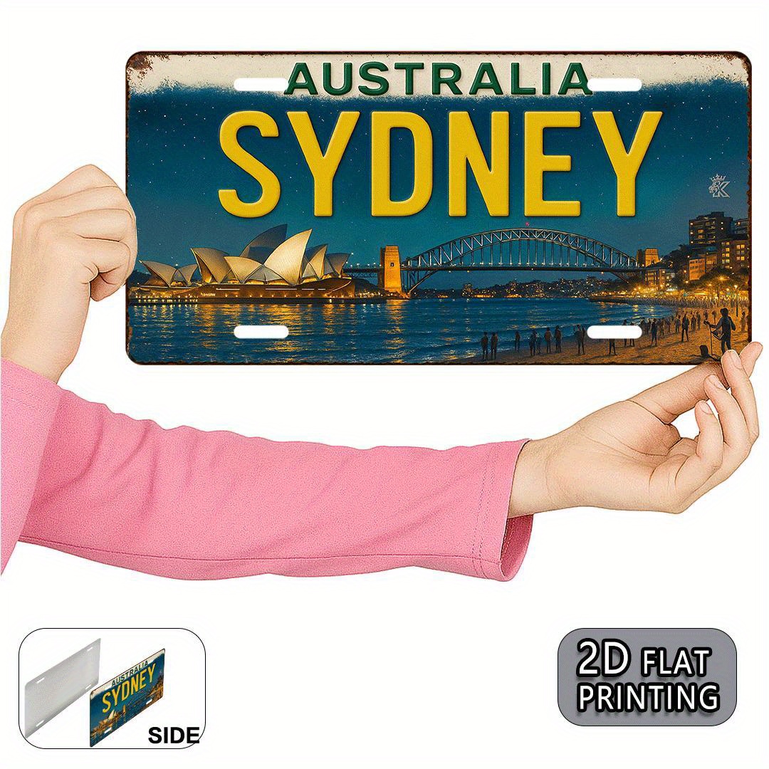 Home Bar Sydney - Металлическая табличка с номерным знаком Австралии,