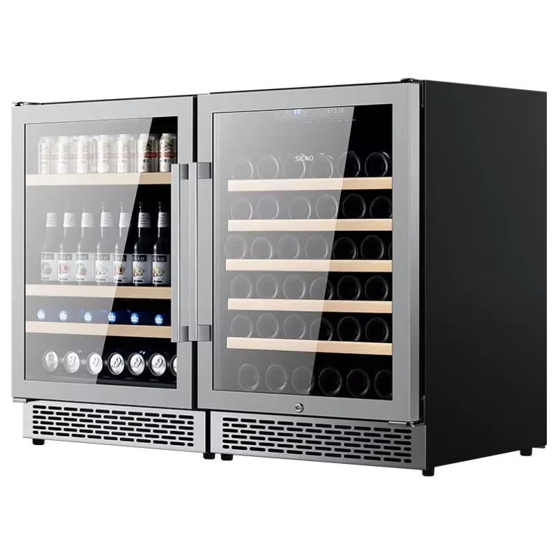 Home Bar And Fridge - Винный холодильник SICAO из нержавеющей стали