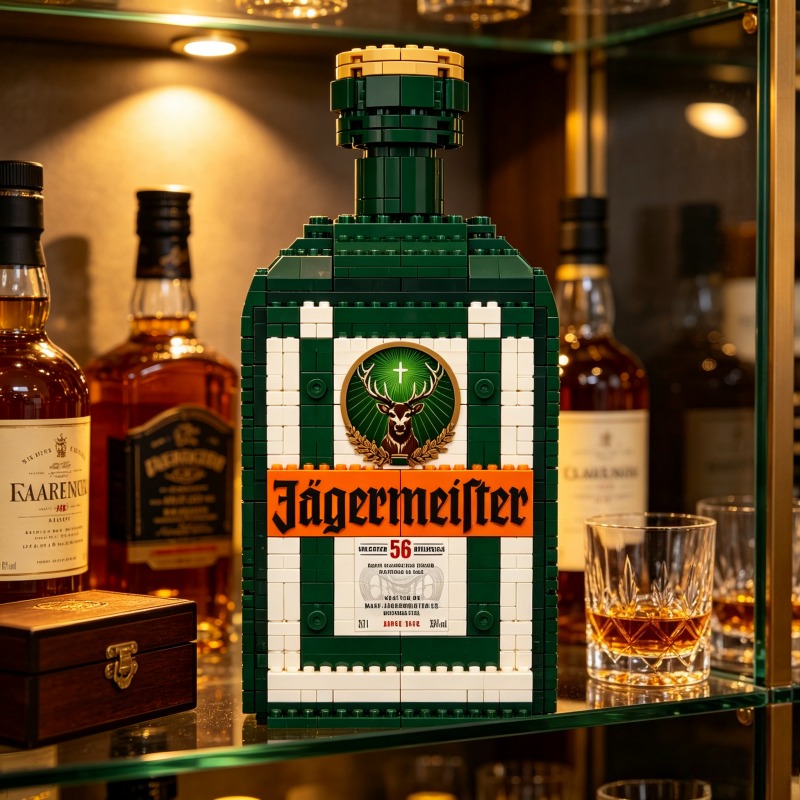 Home Bar Set - Конструктор-модель бутылки ликера Jagermeister для самостоятельной
