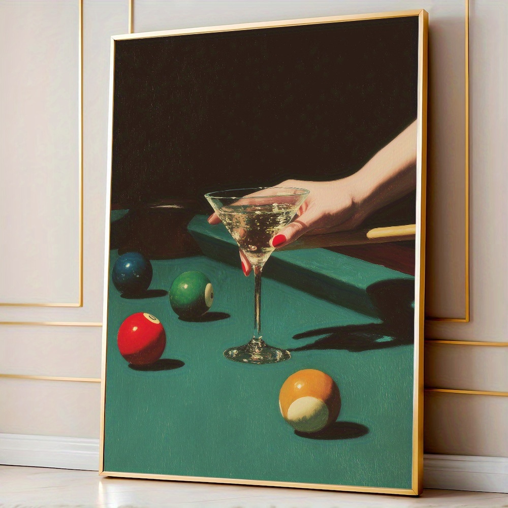 Винтажный постер с бильярдным  – обзор и цена Home Bar Set