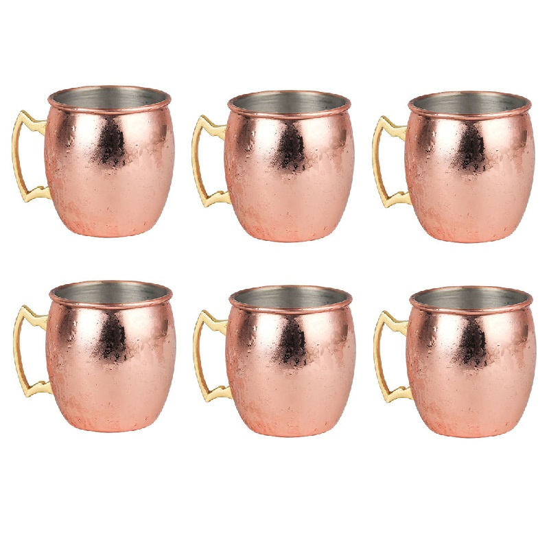 6 шт., 60 мл, мідные кружки, ч – обзор и цена Mule Copper Mug
