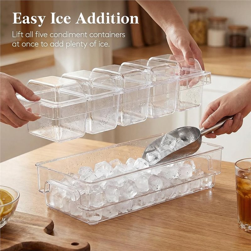 DTA4-Набор для бара: прозрачно – обзор и цена Garnish Tray Set