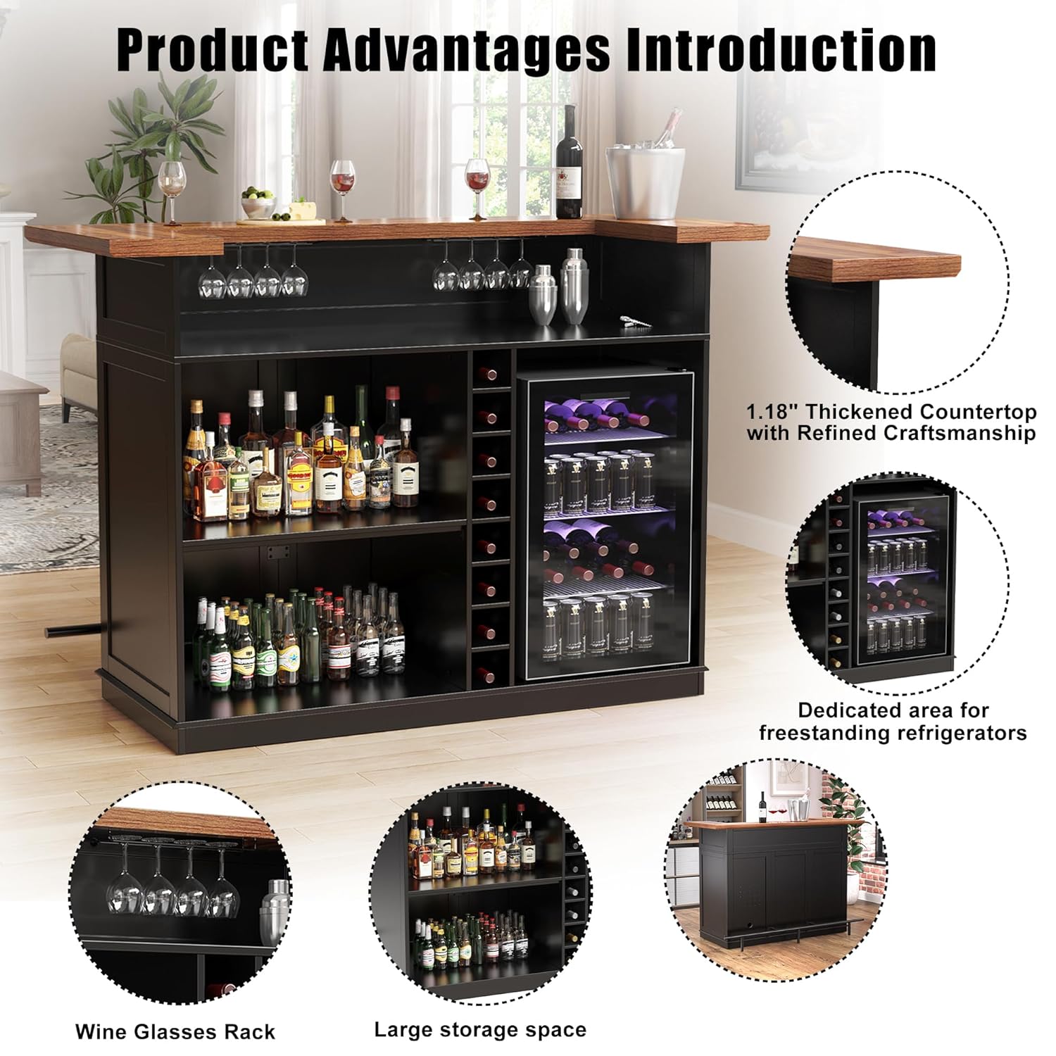 Барный шкаф U-образной формы с – обзор и цена Home Bar And Fridge
