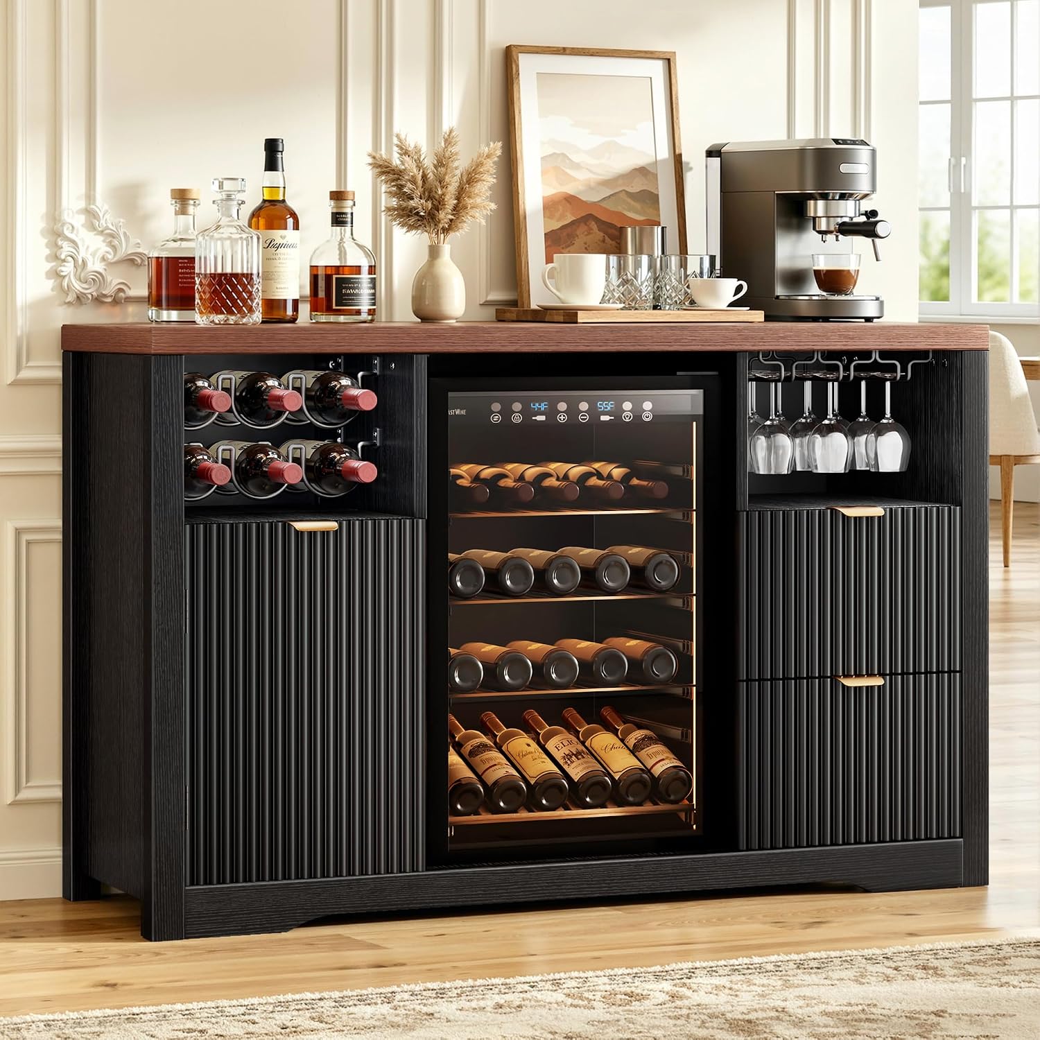 Кофейный барный шкаф с местом  – обзор и цена Home Bar And Fridge