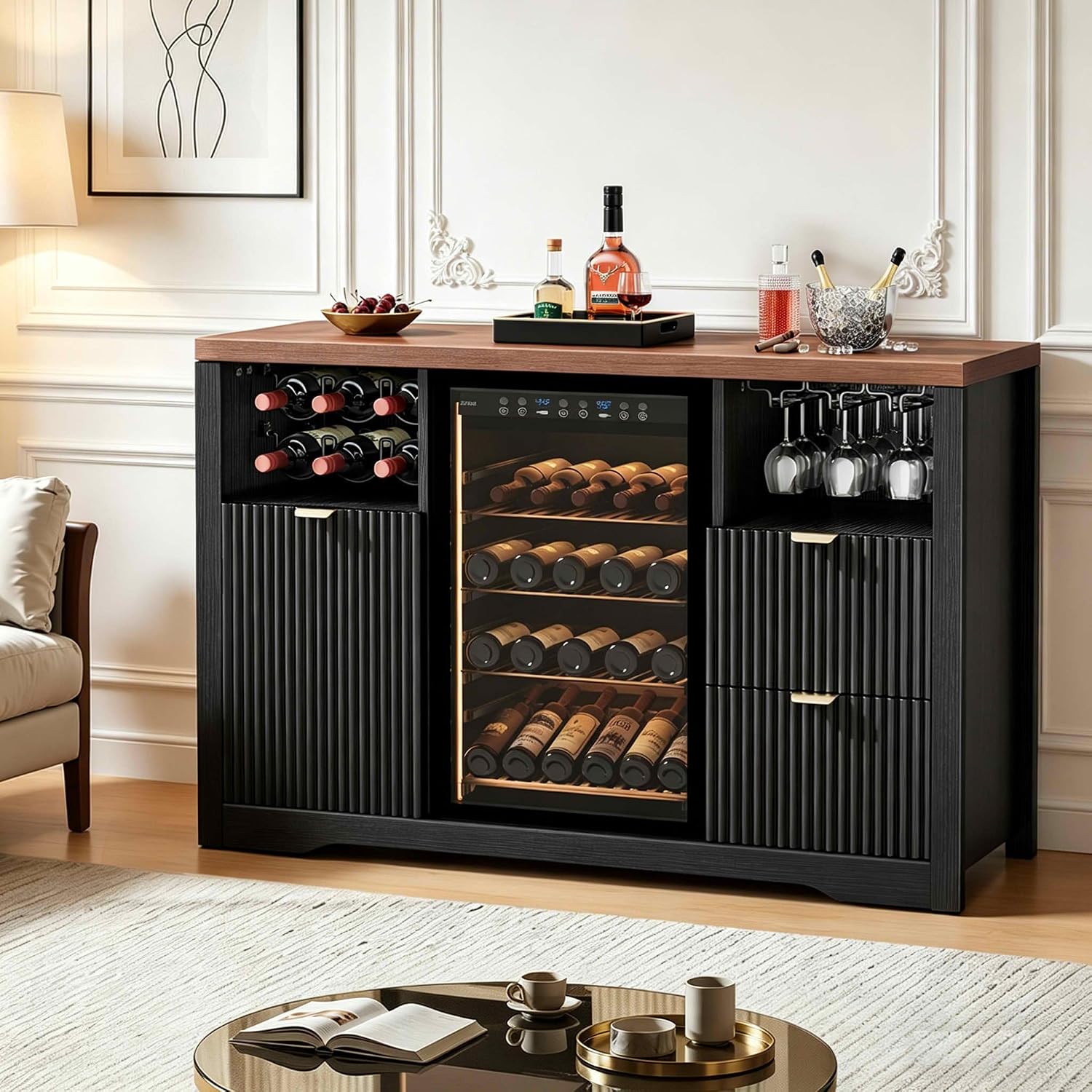 Кофейный барный шкаф с местом  – обзор и цена Home Bar And Fridge