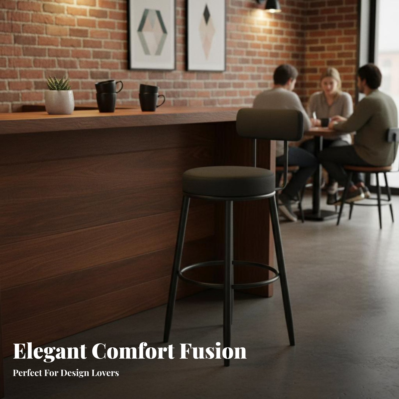Мягкий стул с низкой спинкой,  – обзор и цена Home Bar Seating