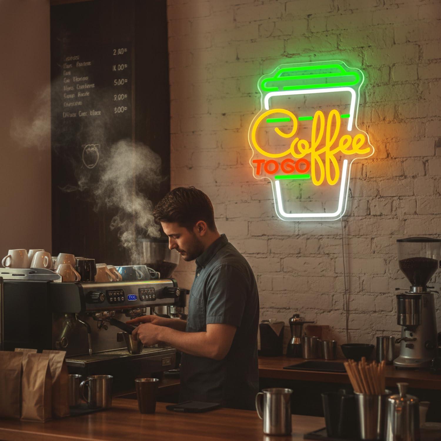 Неоновая вывеска «Кофе» с USB- – обзор и цена Home Bar And Coffee