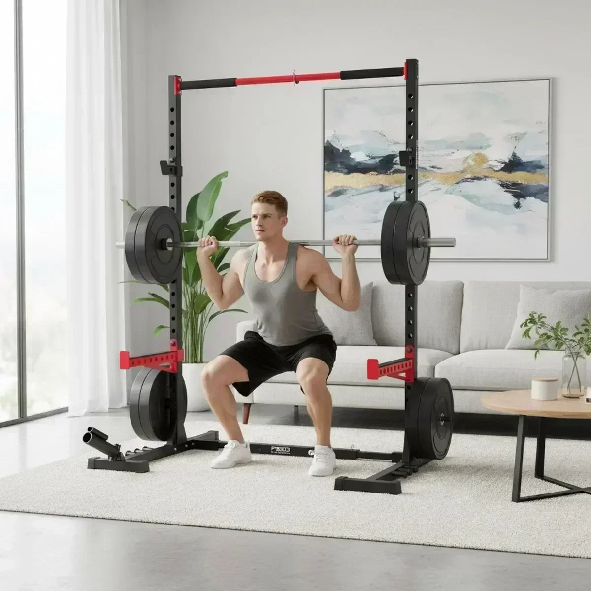 Регулируемая стойка для присед – обзор и цена Home Bar And Gym