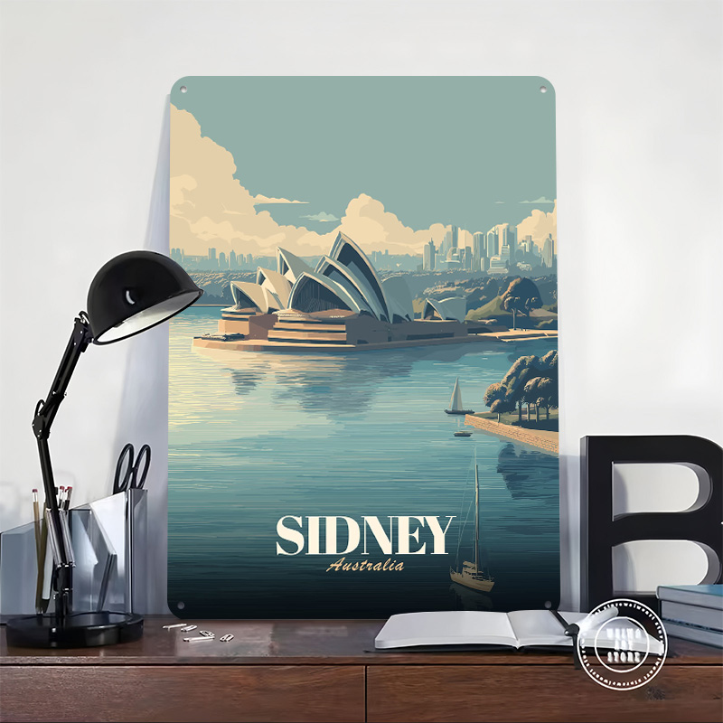 Ретро-постер «Опера в Сиднее»  – обзор и цена Home Bar Sydney